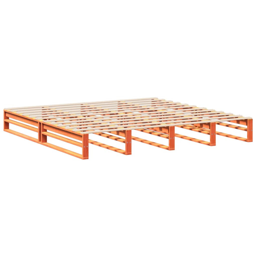 Cadru de pat, maro ceruit, 180x200 cm, lemn masiv de pin GartenMobel Dekor