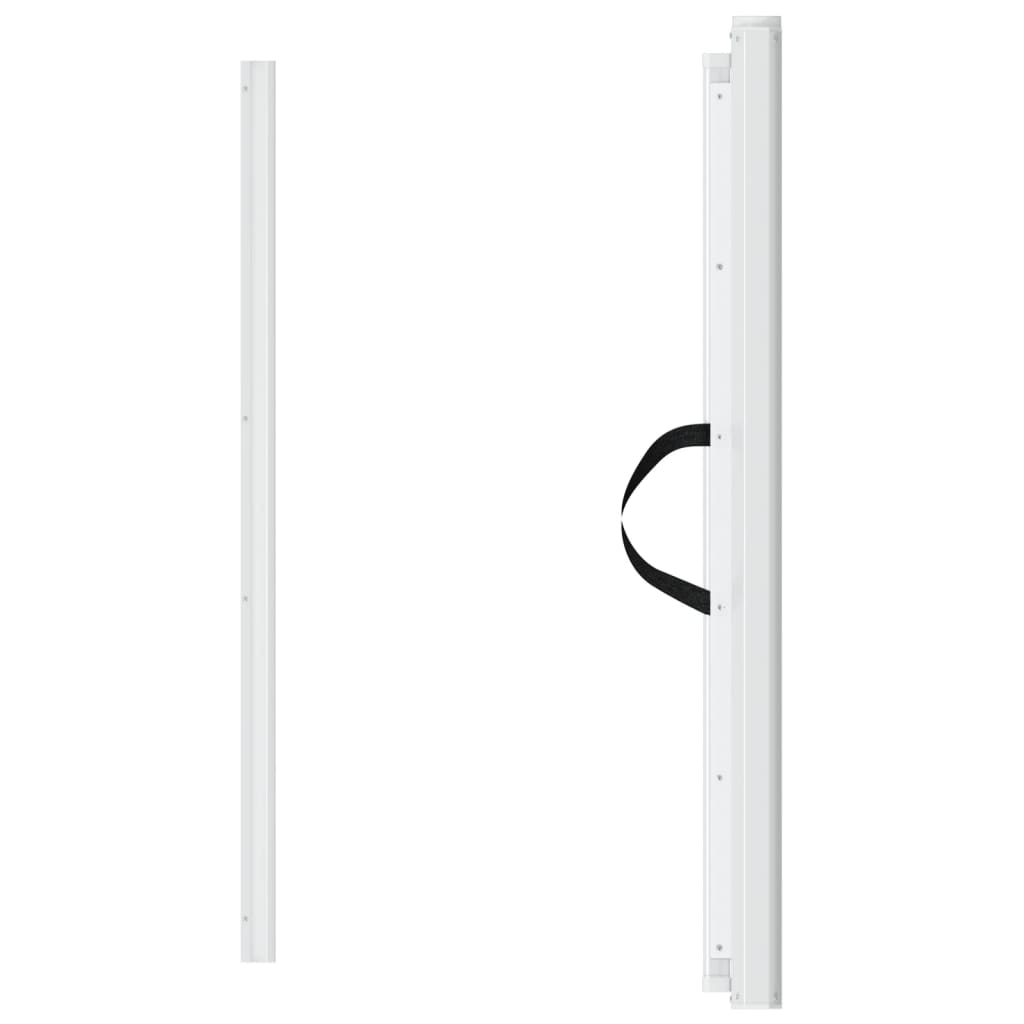 Poartă retractabilă animale de companie, alb, 102,5x125 cm GartenMobel Dekor