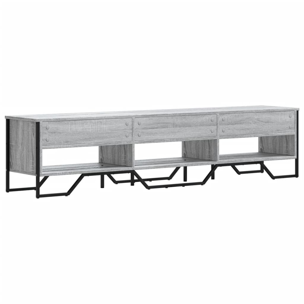 Dulap TV, gri sonoma, 180x34x41 cm, lemn prelucrat GartenMobel Dekor