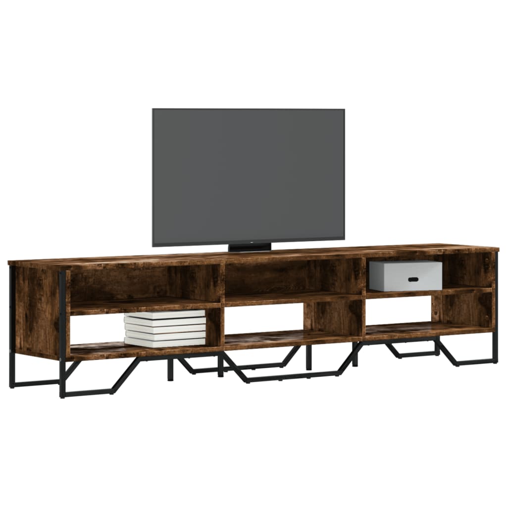 Dulap TV, stejar fumuriu, 180x34x41 cm, lemn prelucrat GartenMobel Dekor