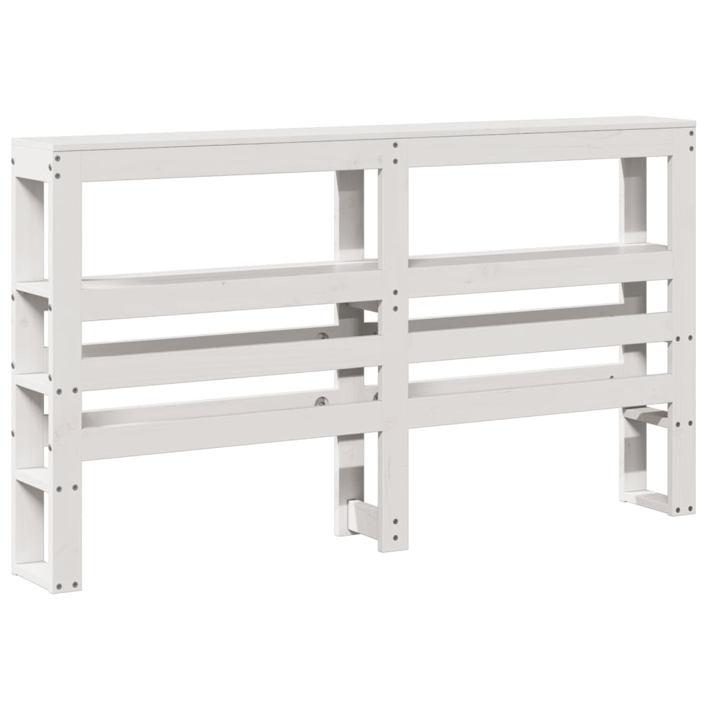 Tăblie de pat cu rafturi, 160 cm, lemn masiv de pin GartenMobel Dekor