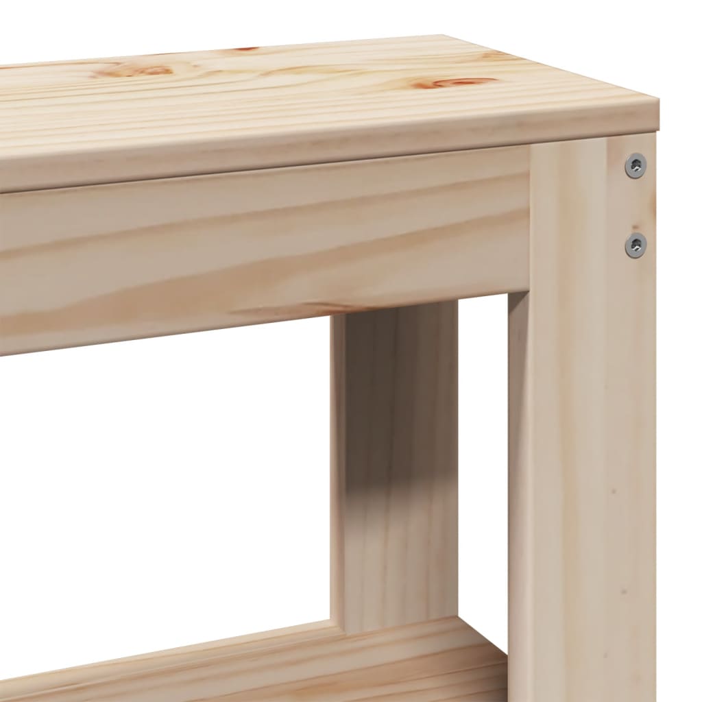 Tăblie de pat cu rafturi, 90 cm, lemn masiv de pin GartenMobel Dekor