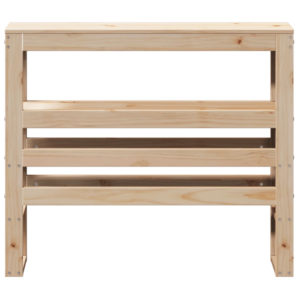 Tăblie de pat cu rafturi, 90 cm, lemn masiv de pin GartenMobel Dekor