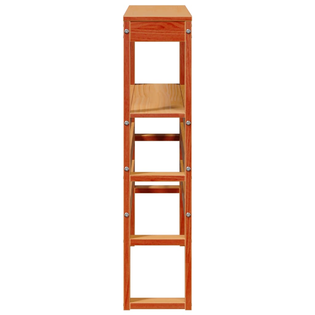 Tăblie de pat cu rafturi, maro ceruit, 100 cm, lemn masiv pin GartenMobel Dekor