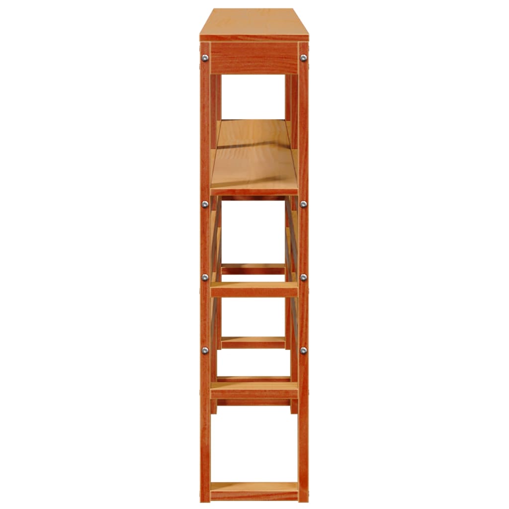 Tăblie de pat cu rafturi, maro ceruit, 160 cm, lemn masiv pin GartenMobel Dekor