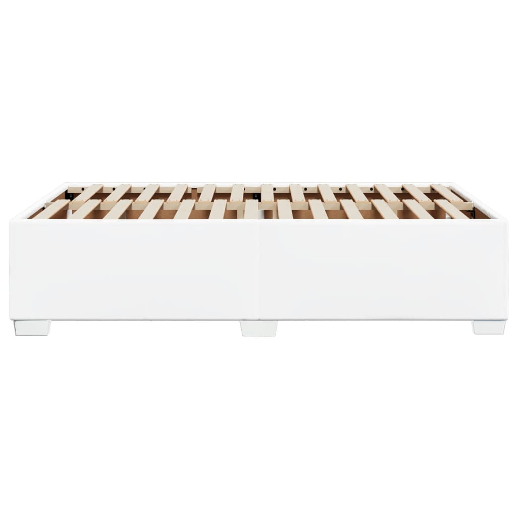 Cadru de pat, alb, 120x200 cm, piele ecologică GartenMobel Dekor