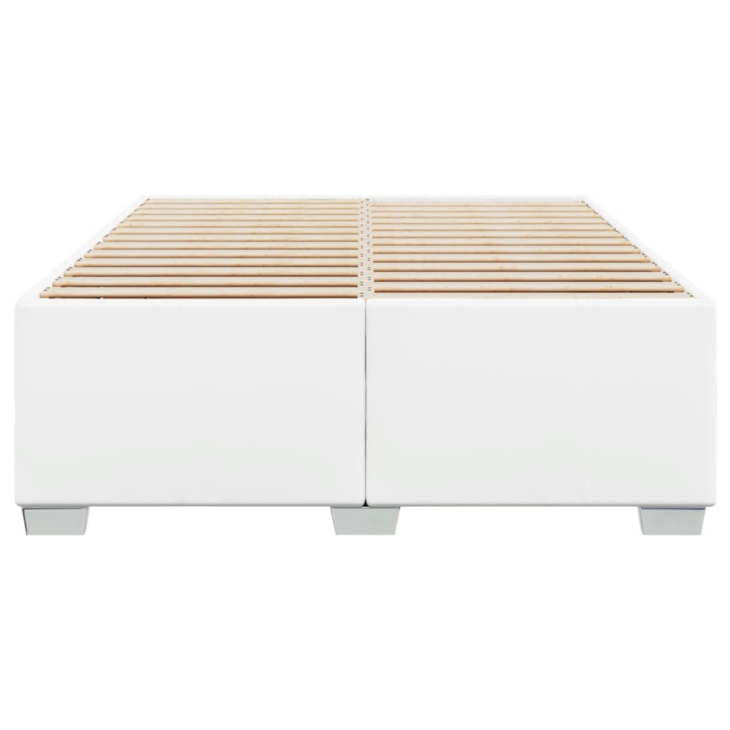Cadru de pat, alb, 160x200 cm, piele ecologică GartenMobel Dekor
