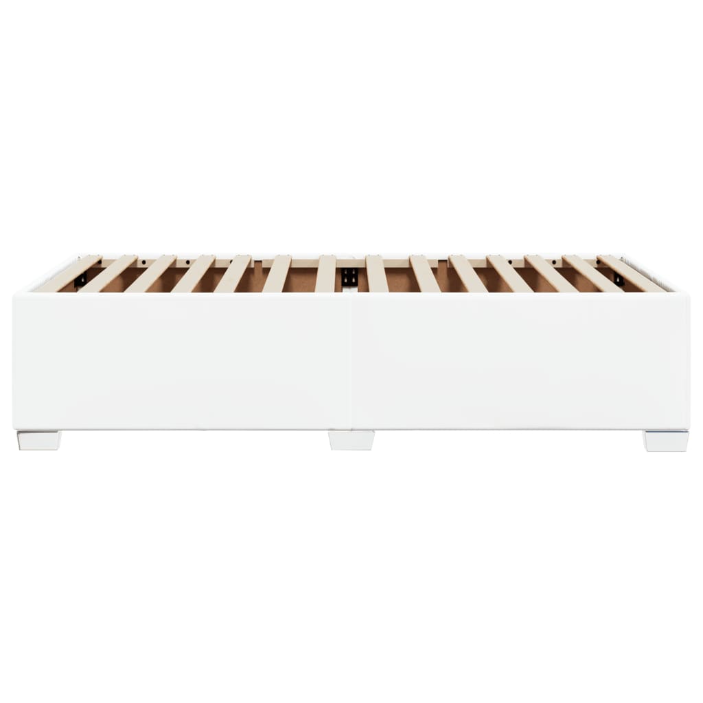 Cadru de pat, alb, 80x200 cm, piele ecologică GartenMobel Dekor