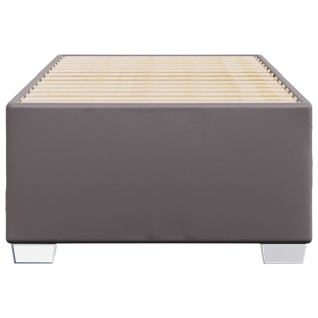 Cadru de pat, gri, 90x190 cm, piele ecologică GartenMobel Dekor