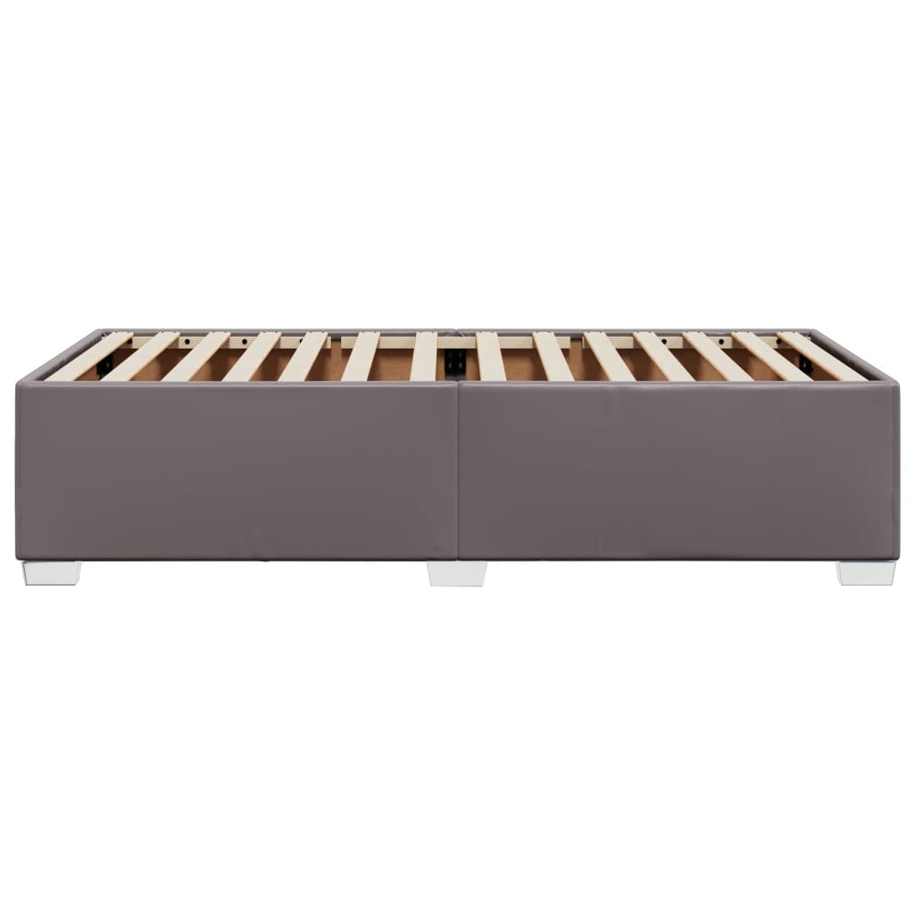 Cadru de pat, gri, 90x190 cm, piele ecologică GartenMobel Dekor