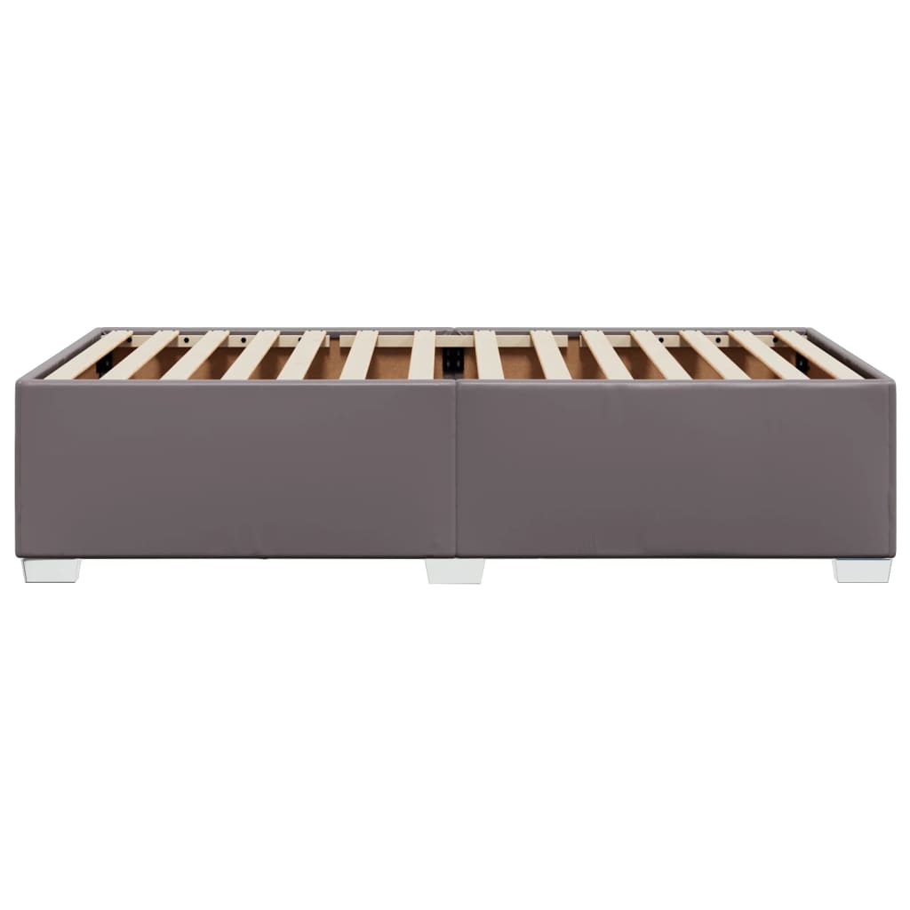 Cadru de pat, gri, 90x200 cm, piele ecologică GartenMobel Dekor