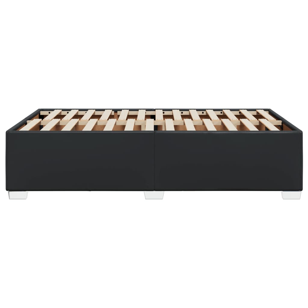 Cadru de pat, negru, 120x190 cm, piele ecologică GartenMobel Dekor