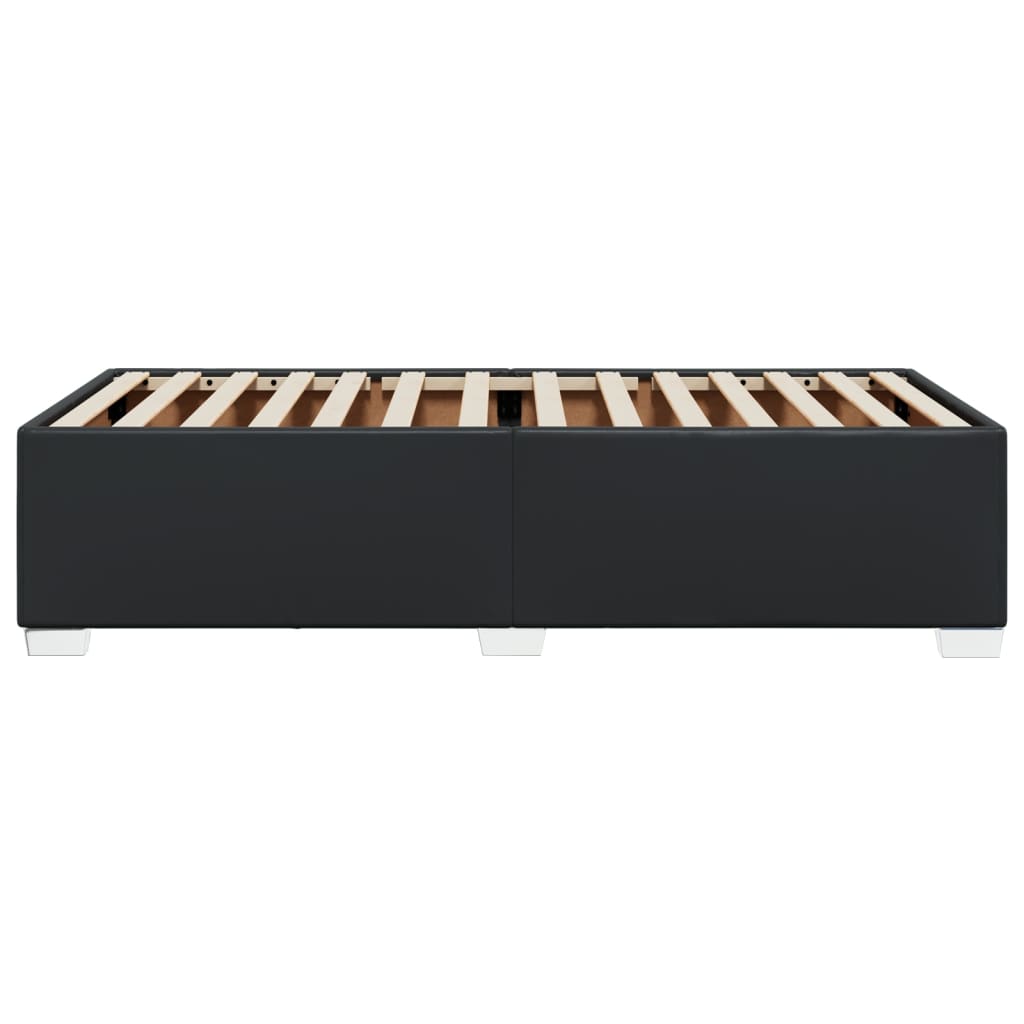 Cadru de pat, negru, 90x190 cm, piele ecologică GartenMobel Dekor