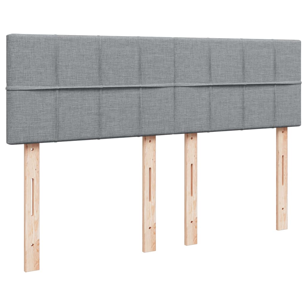 Pat continental, gri deschis, 140x200 cm, material textil GartenMobel Dekor