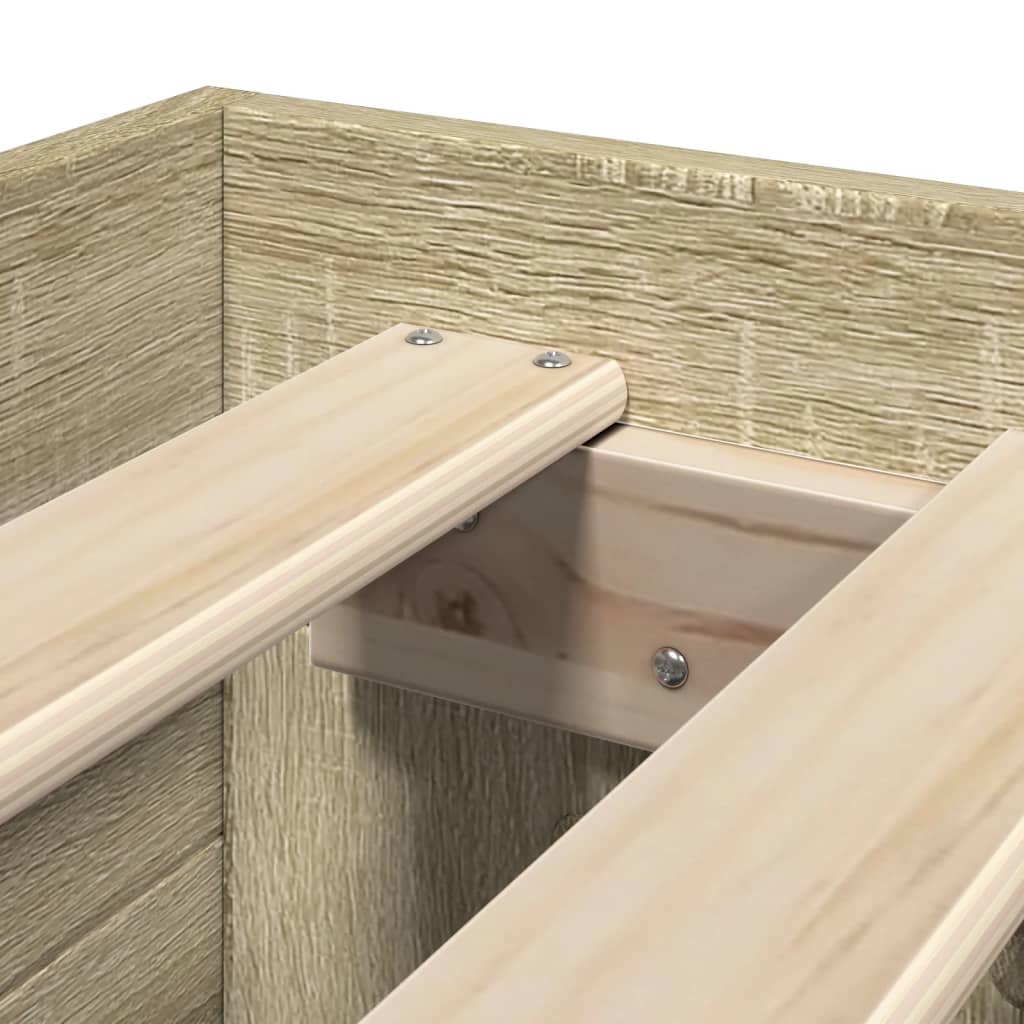 Cadru de pat, stejar sonoma, 90x190 cm, lemn prelucrat GartenMobel Dekor