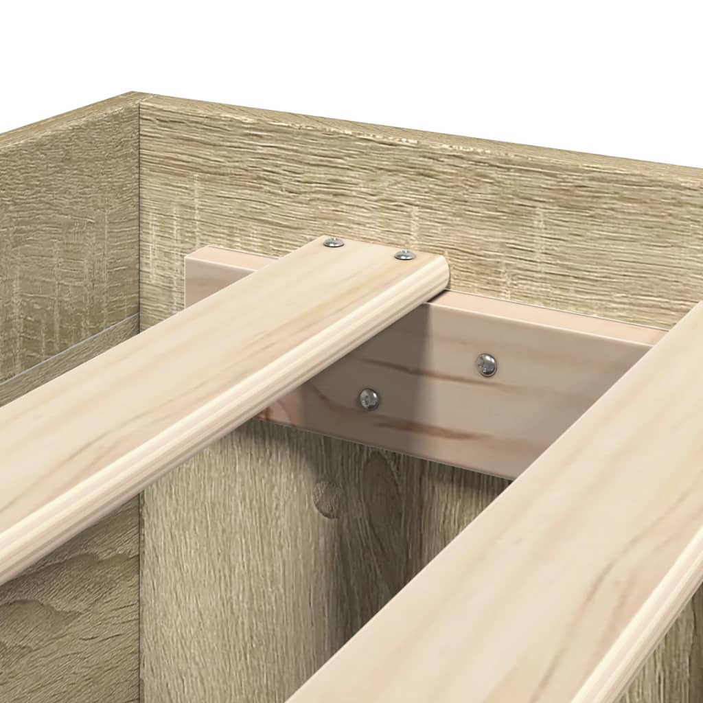 Cadru de pat, stejar sonoma, 150x200 cm, lemn prelucrat GartenMobel Dekor