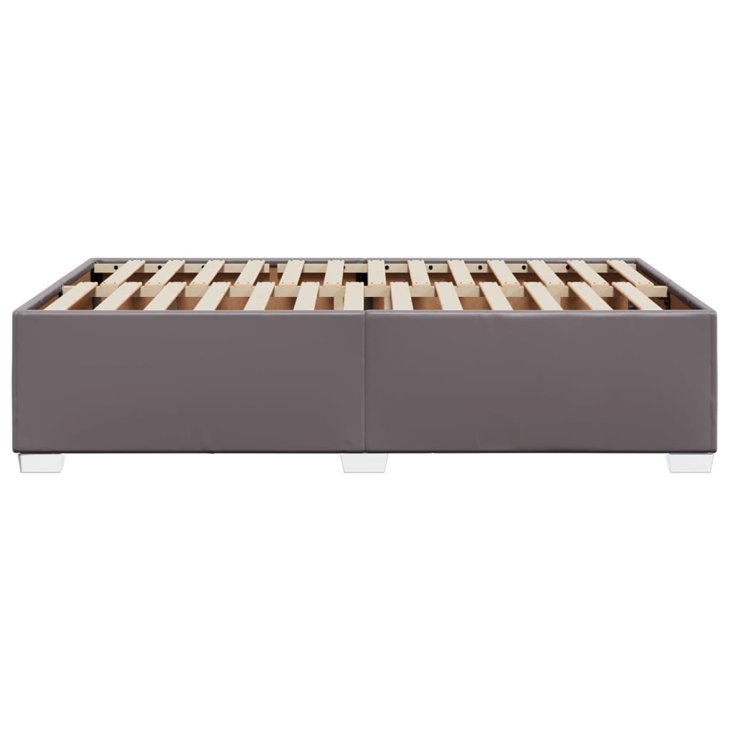 Cadru de pat, gri, 120x190 cm, piele ecologică GartenMobel Dekor