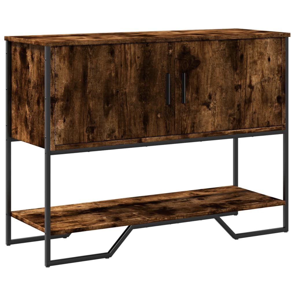 Măsuță consolă, stejar fumuriu, 100x35x74,5 cm, lemn prelucrat GartenMobel Dekor