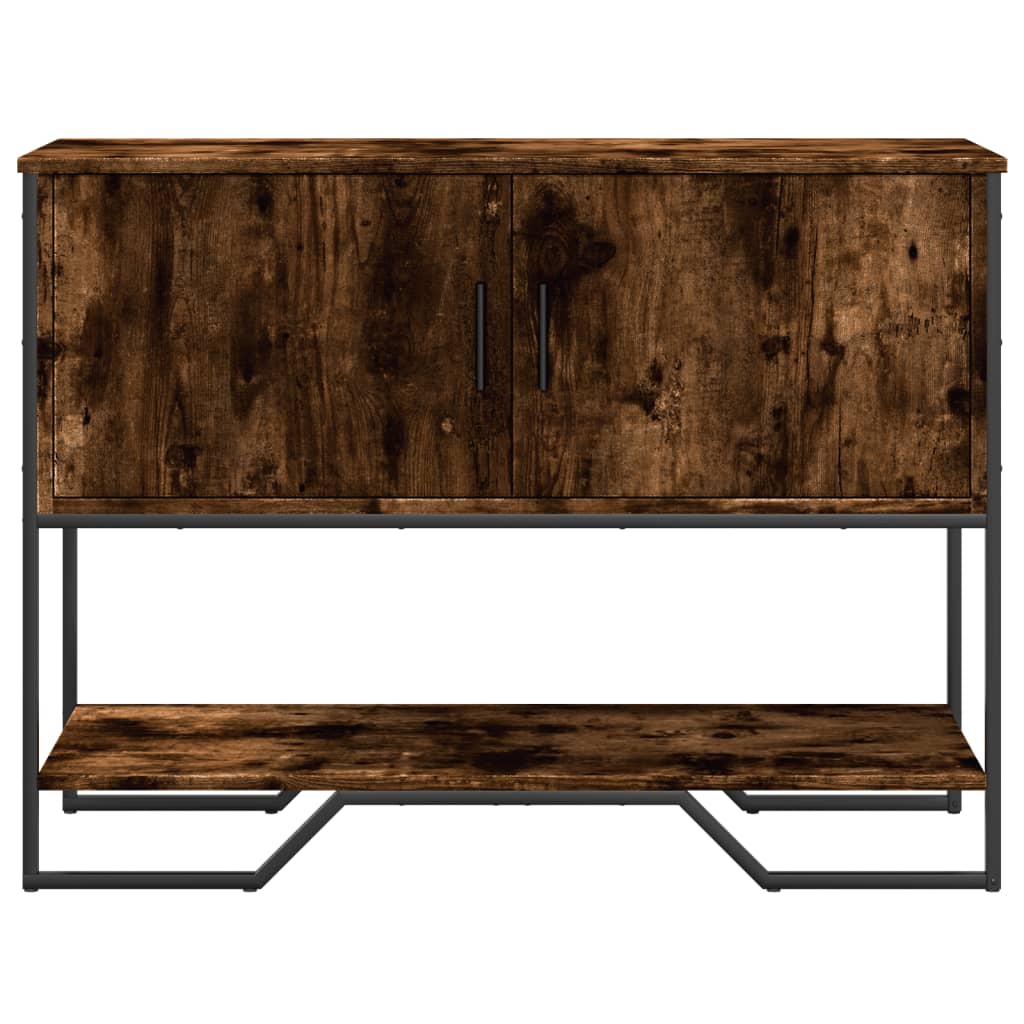 Măsuță consolă, stejar fumuriu, 100x35x74,5 cm, lemn prelucrat GartenMobel Dekor