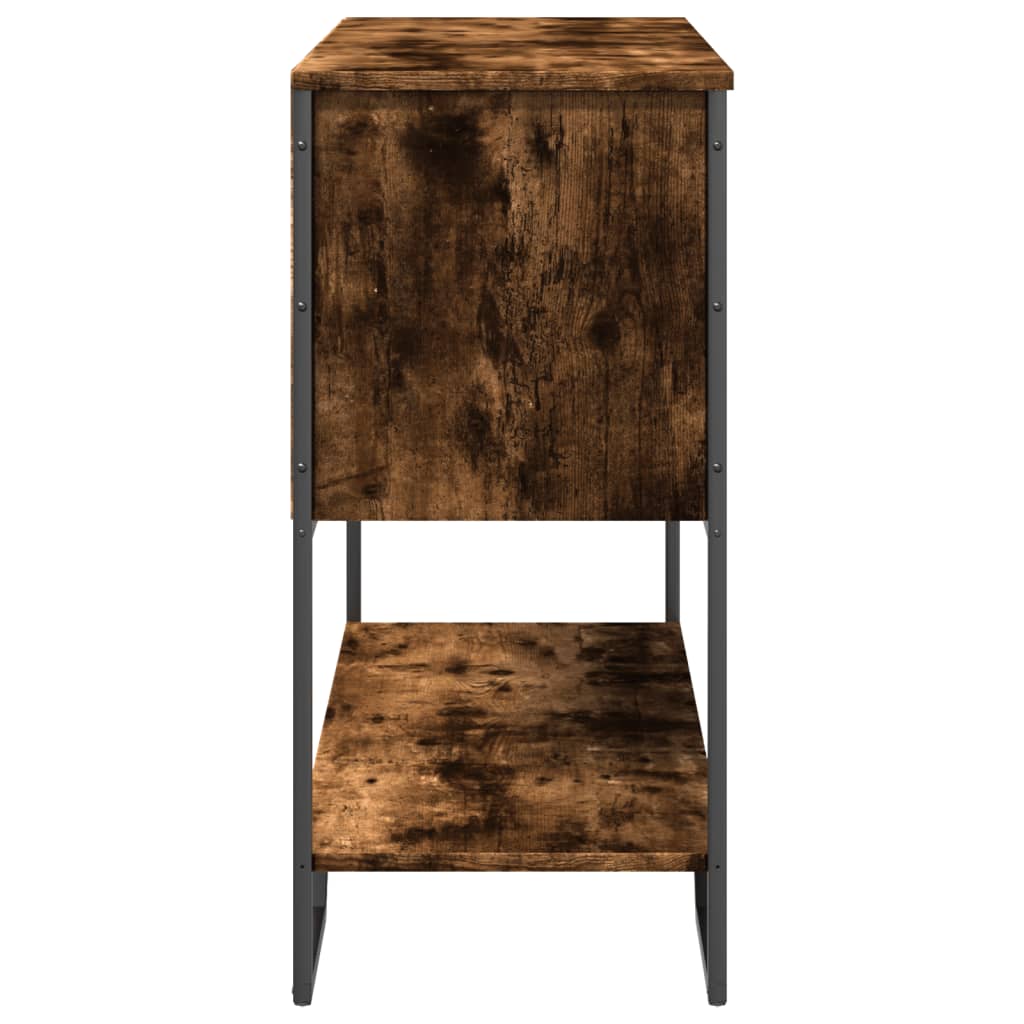 Măsuță consolă, stejar fumuriu, 100x35x74,5 cm, lemn prelucrat GartenMobel Dekor