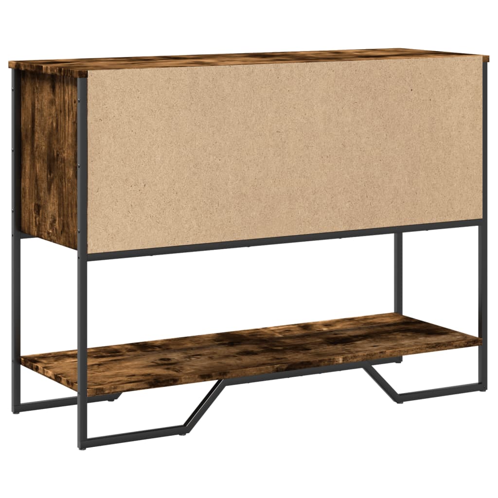 Măsuță consolă, stejar fumuriu, 100x35x74,5 cm, lemn prelucrat GartenMobel Dekor