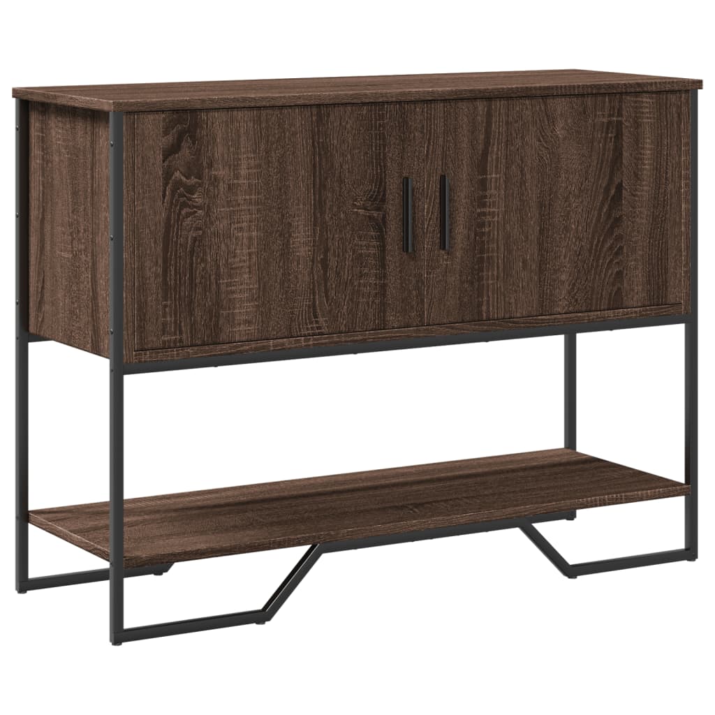 Măsuță consolă, stejar maro, 100x35x74,5 cm, lemn prelucrat GartenMobel Dekor