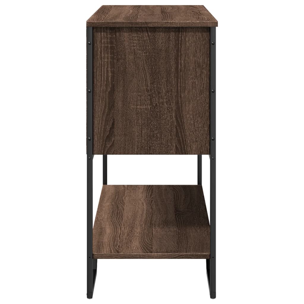 Măsuță consolă, stejar maro, 100x35x74,5 cm, lemn prelucrat GartenMobel Dekor