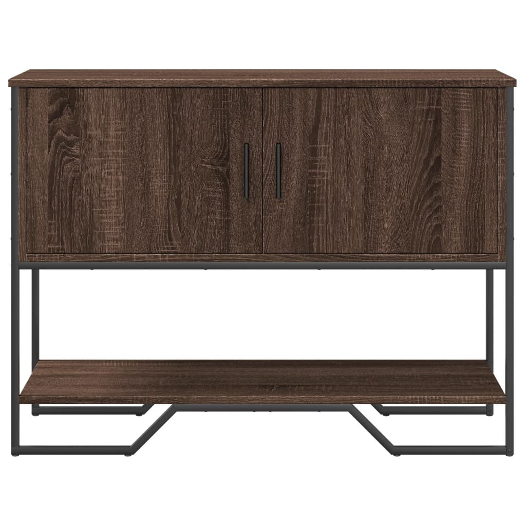 Măsuță consolă, stejar maro, 100x35x74,5 cm, lemn prelucrat GartenMobel Dekor