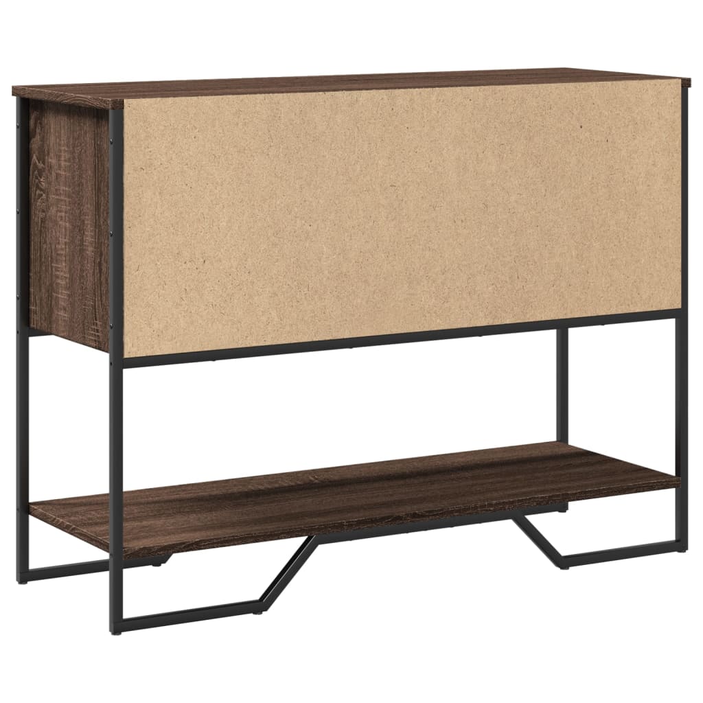 Măsuță consolă, stejar maro, 100x35x74,5 cm, lemn prelucrat GartenMobel Dekor
