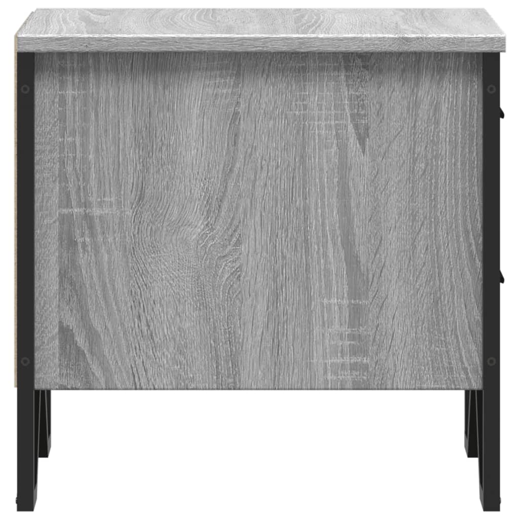 Noptiere, 2 buc., gri sonoma, 40x41x40 cm, lemn prelucrat GartenMobel Dekor
