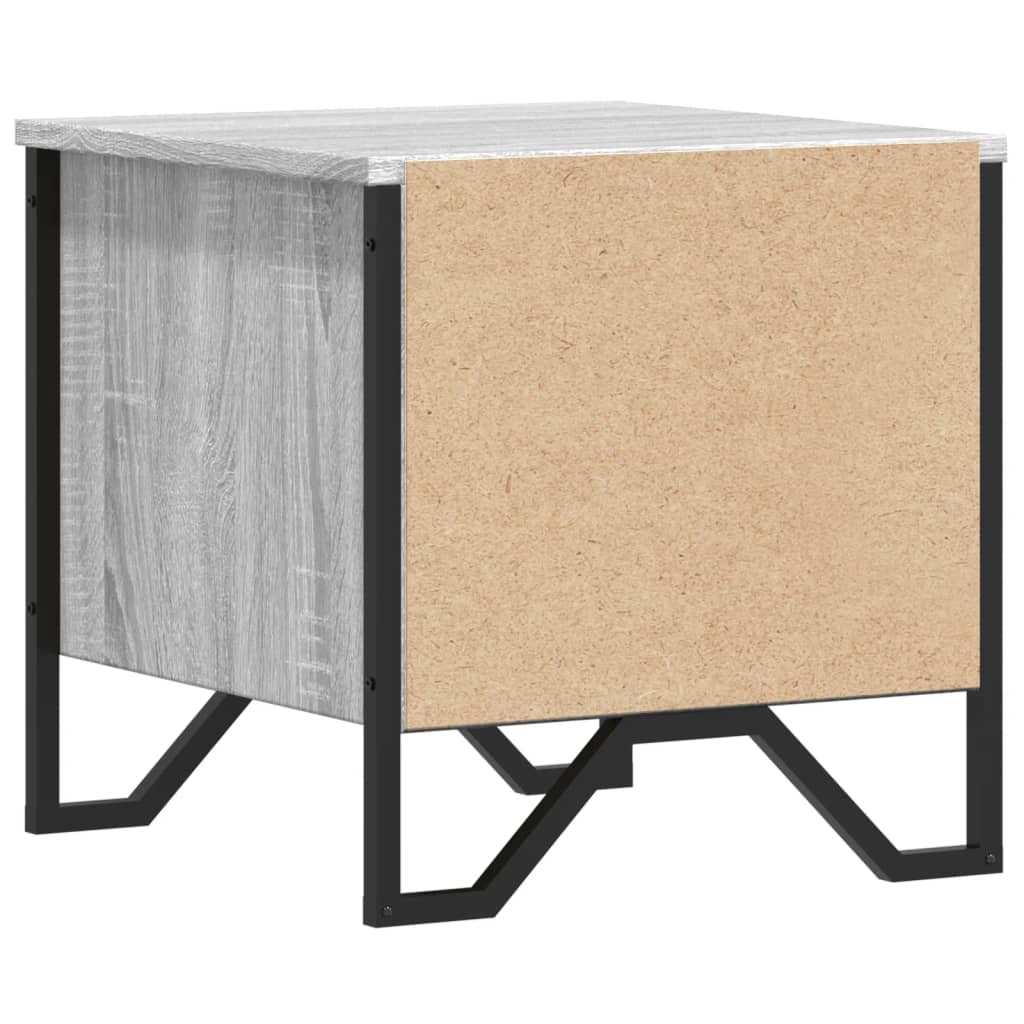 Noptiere, 2 buc., gri sonoma, 40x41x40 cm, lemn prelucrat GartenMobel Dekor