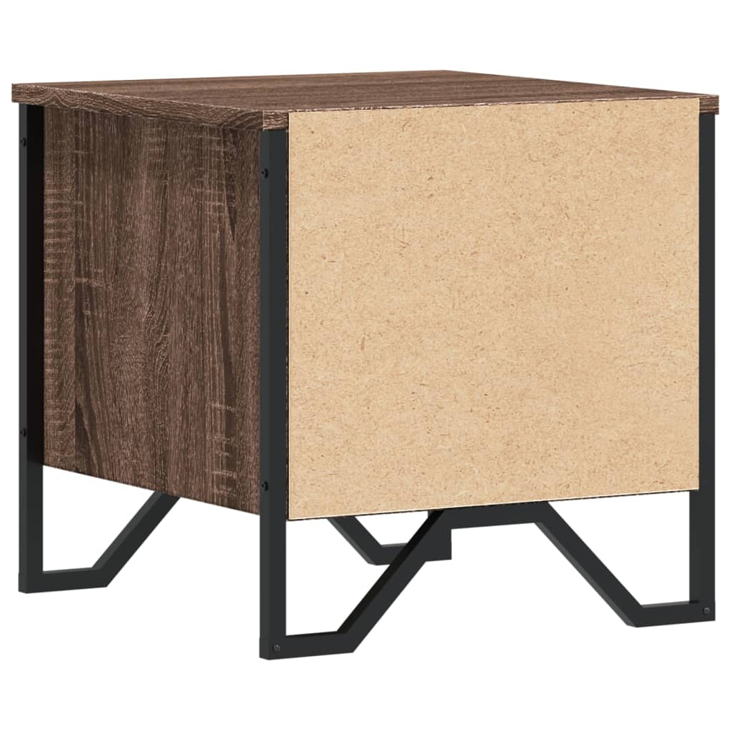 Noptiere, 2 buc., stejar maro, 40x41x40 cm, lemn prelucrat GartenMobel Dekor