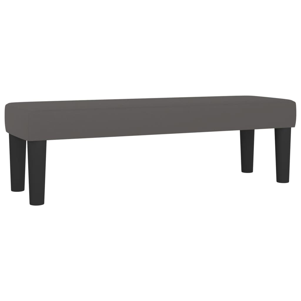 Pat box spring cu saltea, gri, 140x200 cm, piele ecologică GartenMobel Dekor