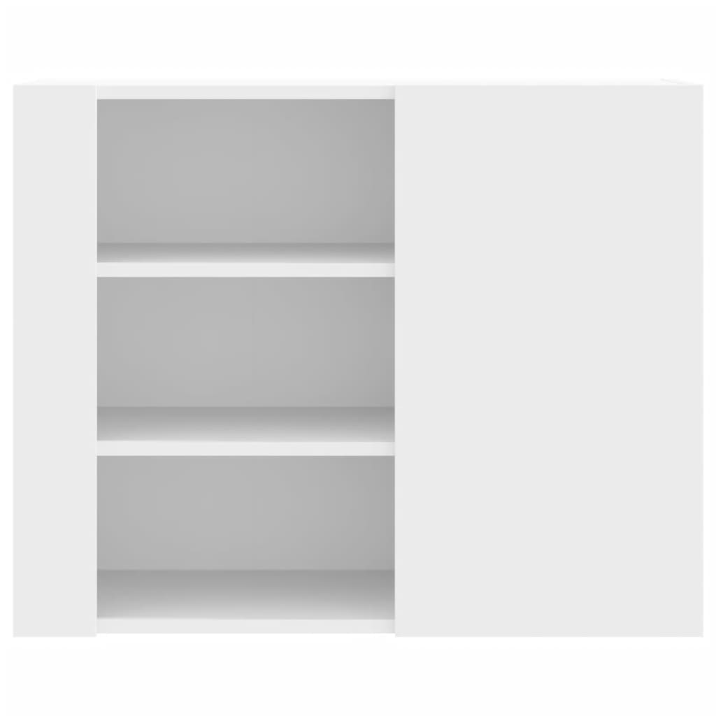 Dulap de perete, alb, 75x35x60 cm, lemn prelucrat GartenMobel Dekor