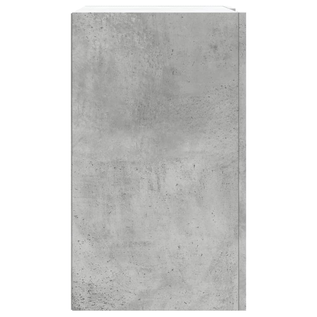 Dulap de perete, gri beton, 75x35x60 cm, lemn prelucrat GartenMobel Dekor