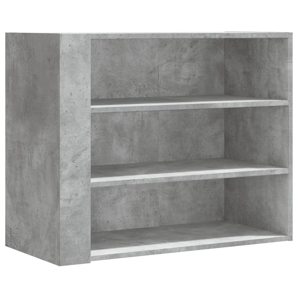 Dulap de perete, gri beton, 75x35x60 cm, lemn prelucrat GartenMobel Dekor