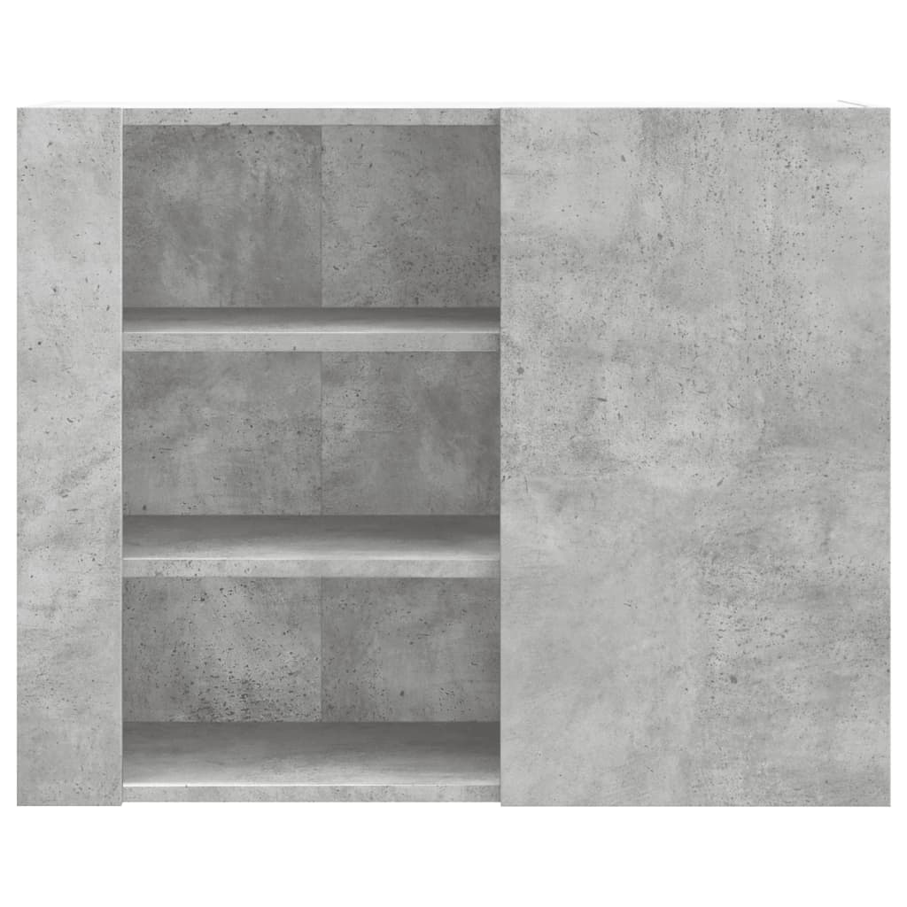 Dulap de perete, gri beton, 75x35x60 cm, lemn prelucrat GartenMobel Dekor