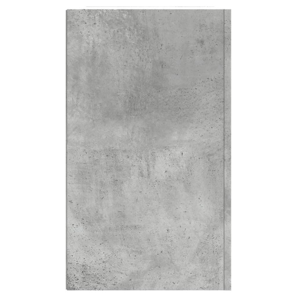 Dulap de perete, gri beton, 75x35x60 cm, lemn prelucrat GartenMobel Dekor