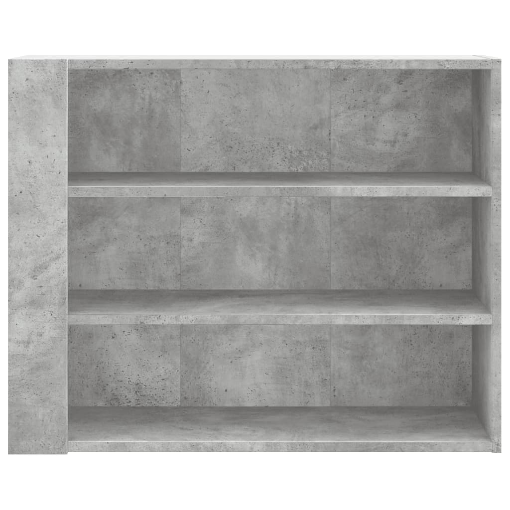 Dulap de perete, gri beton, 75x35x60 cm, lemn prelucrat GartenMobel Dekor