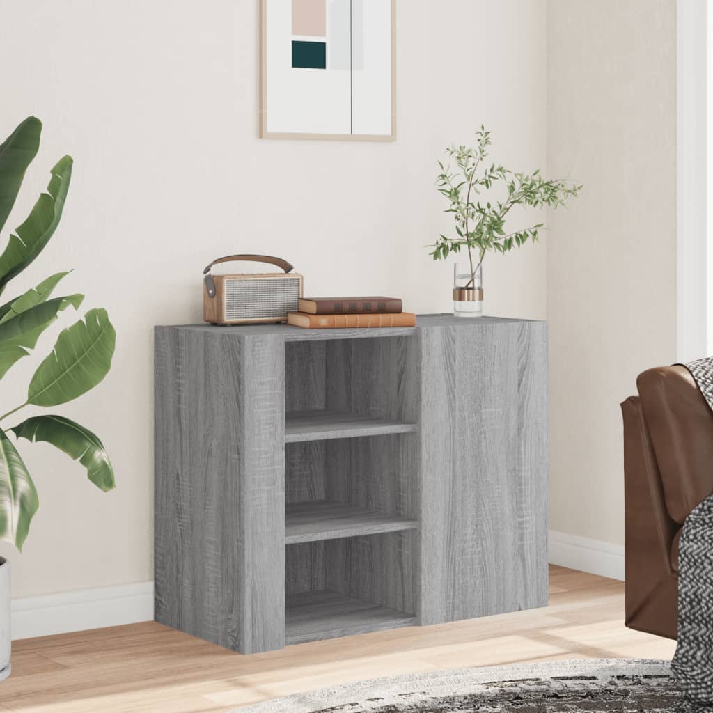 Dulap de perete, gri sonoma, 75x35x60 cm, lemn compozit GartenMobel Dekor