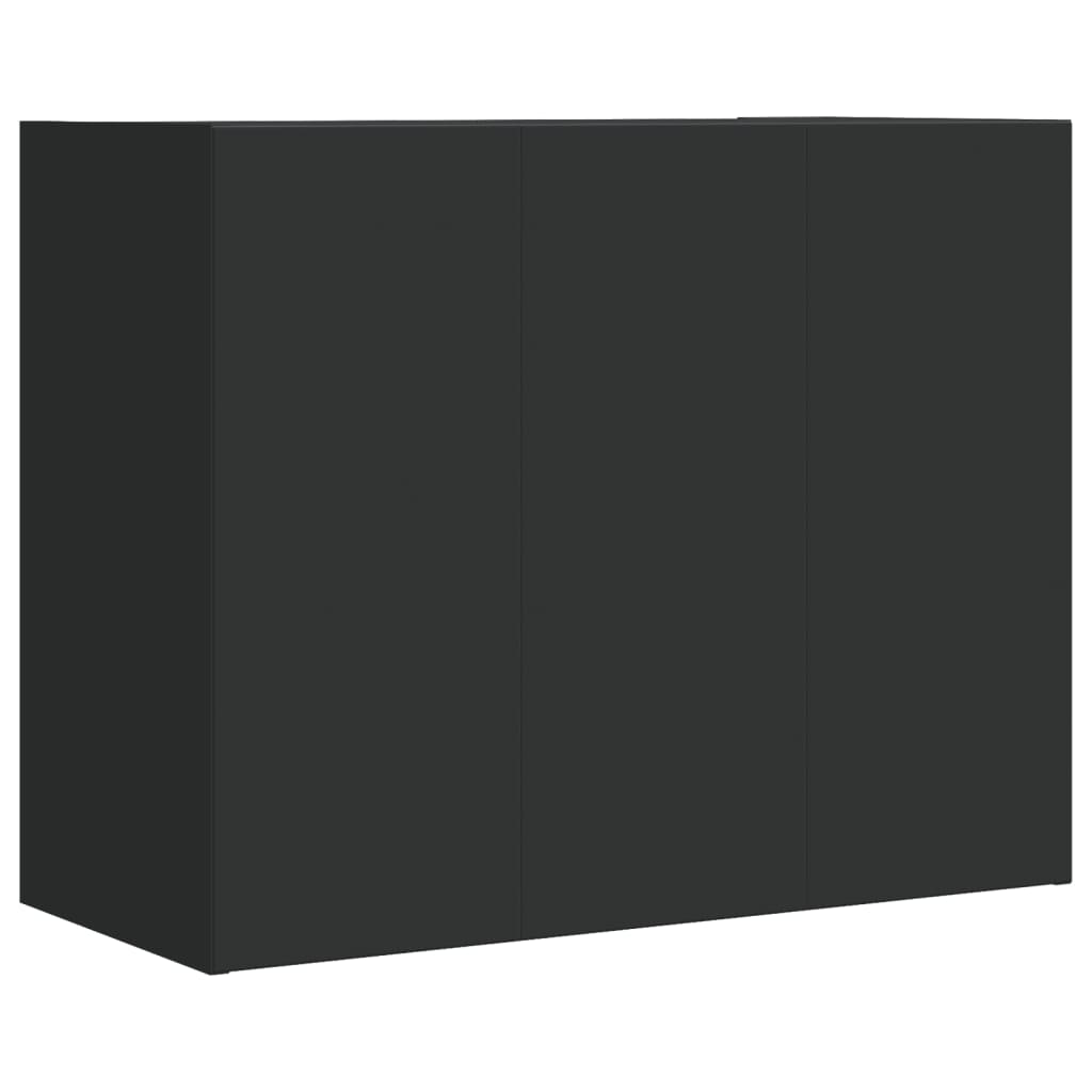 Dulap de perete, negru, 75x35x60 cm, lemn prelucrat GartenMobel Dekor