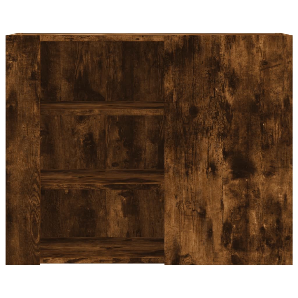 Dulap de perete, stejar fumuriu, 75x35x60 cm, lemn prelucrat GartenMobel Dekor