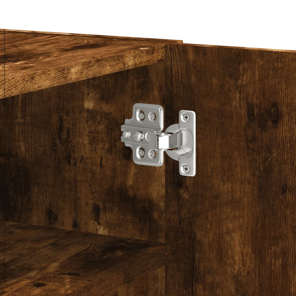 Dulap de perete, stejar fumuriu, 75x35x60 cm, lemn prelucrat GartenMobel Dekor