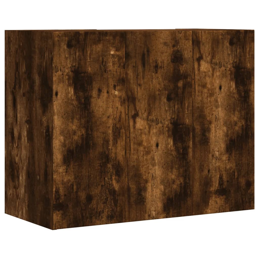 Dulap de perete, stejar fumuriu, 75x35x60 cm, lemn prelucrat GartenMobel Dekor