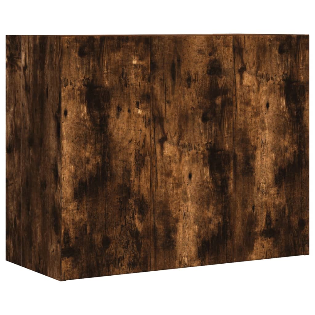 Dulap de perete, stejar fumuriu, 75x35x60 cm, lemn prelucrat GartenMobel Dekor