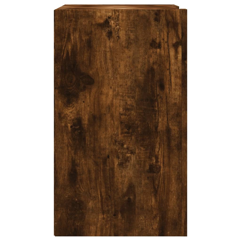 Dulap de perete, stejar fumuriu, 75x35x60 cm, lemn prelucrat GartenMobel Dekor