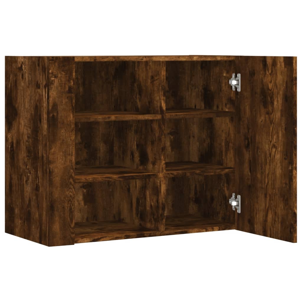 Dulap de perete, stejar fumuriu, 75x35x60 cm, lemn prelucrat GartenMobel Dekor