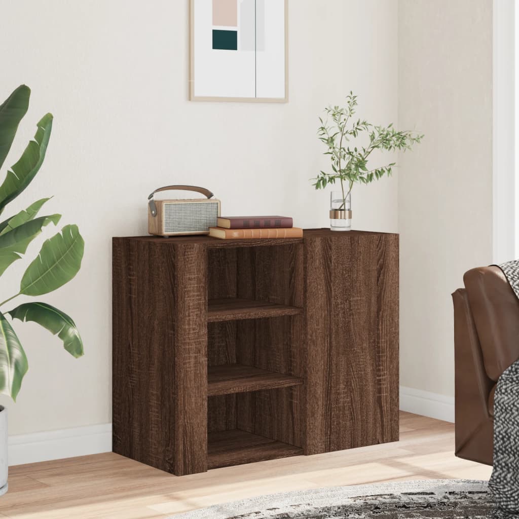 Dulap de perete, stejar maro, 75x35x60 cm, lemn compozit GartenMobel Dekor