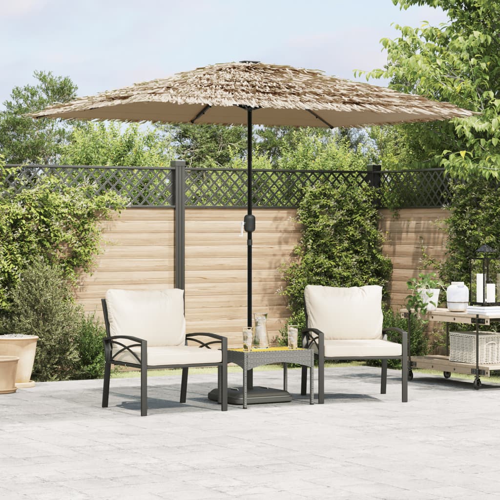 Umbrelă soare de grădină cu stâlp din oțel, maro 248x248x248 cm GartenMobel Dekor