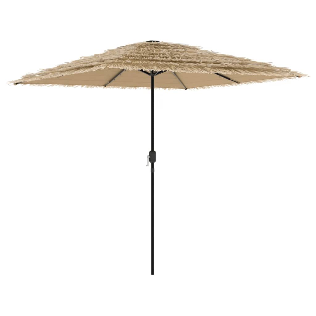 Umbrelă soare de grădină cu stâlp din oțel, maro 248x248x248 cm GartenMobel Dekor